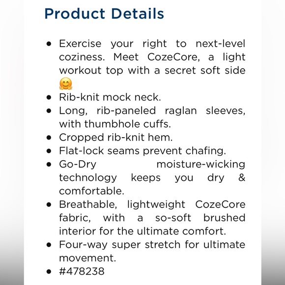 New! Old Navy cropped Cozecore mock neck top Sz 2XL - Picture 3 of 10